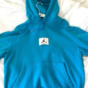 Air jordan hoodie, teal, nike